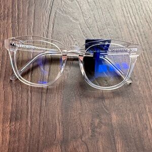 Diff eyewear Clear Weston Blue Light Glasses new with case. Optical.